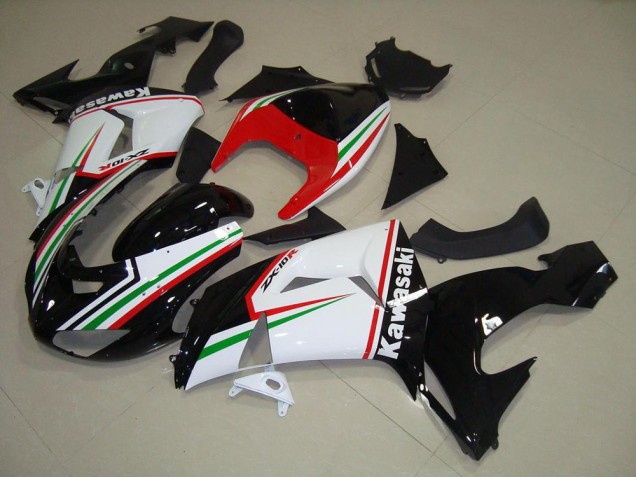 Carena Moto Kawasaki ZX10R 2006-2007 - Bianco Rosso Nero Verde