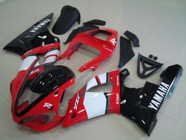 Carena Moto Yamaha YZF R1 2000-2001 - Rosso Bianco Nero Lucido