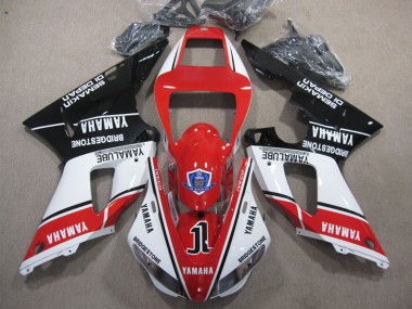 Carena Moto Yamaha YZF R1 1998-1999 - Bianco Rosso Nero Lucido Yamalube 50