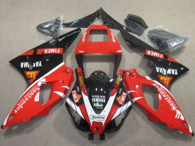 Carena Moto Yamaha YZF R1 2009-2011 - Rosso Nero Bianco Santander Fimer Volvo