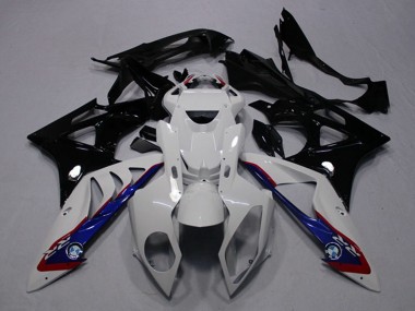 Carena Moto BMW S1000RR 2009-2014 - Bianco Blu Nero Lucido