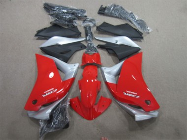 Carena Moto Honda CBR125R 2011-2016 - Argento Rosso Nero Opaco