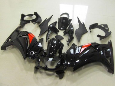 Carena Moto Kawasaki ZX250R 2008-2012 - Nero Lucido Rosso