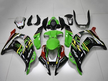 Carena Moto Kawasaki ZX10R 2016-2020 - Verde Giallo Rosso Bianco Nero Mostro