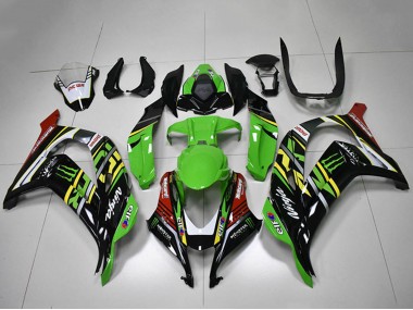 Carena Moto Kawasaki ZX10R 2016-2020 - Verde Giallo Rosso Bianco Nero Mostro