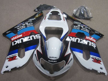 Carena Moto Suzuki GSXR 600 2001-2003 - Bianco Blu Rosso Nero Motul