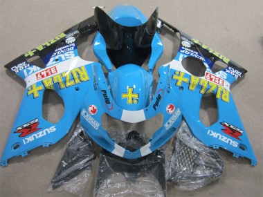 Carena Moto Suzuki GSXR 1000 2000-2002 - Blu Giallo Bianco Nero Rizla