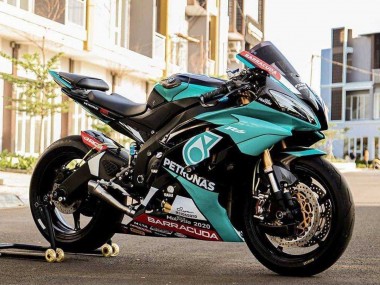 Carena Moto Yamaha YZF R6 2008-2016 - Verde Chiaro Bianco Nero Petronas