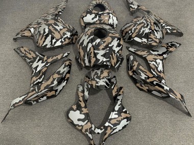 Marrone Chiaro & Argento Camo 09-12 CBR600RR Carena