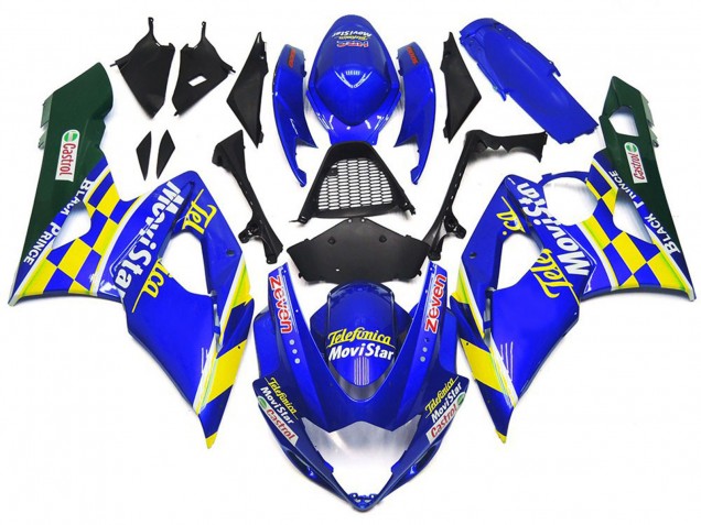 Movistar Quadro Blu & Giallo 05-06 GSXR 1000 Carena Movistar Quadro Blu & Giallo 05-06 GSXR 1000 Carena