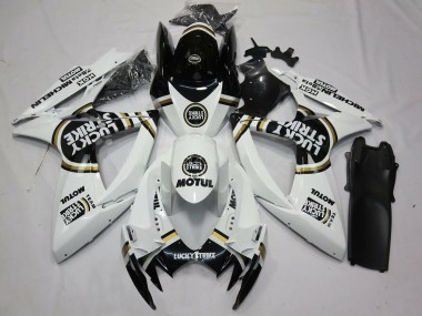 Nero Bianco Lucky Strike 06-07 GSXR 600-750 Carena
