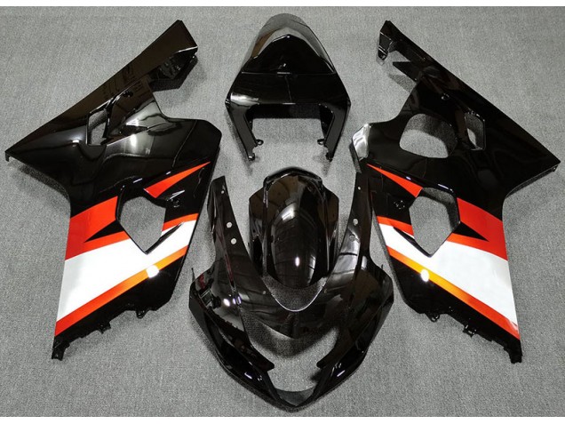 Nero Lucido & Arancione 04-05 GSXR 600-750 Carena