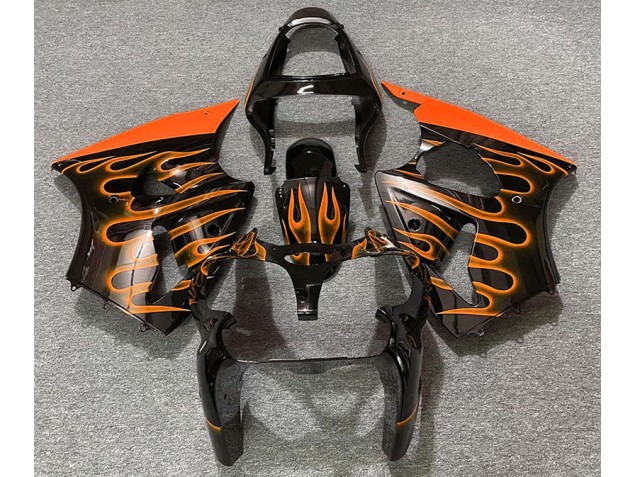 Nero Lucido & Arancione Fiamma 00-02 ZX6R Carena Nero Lucido & Arancione Fiamma 00-02 ZX6R Carena