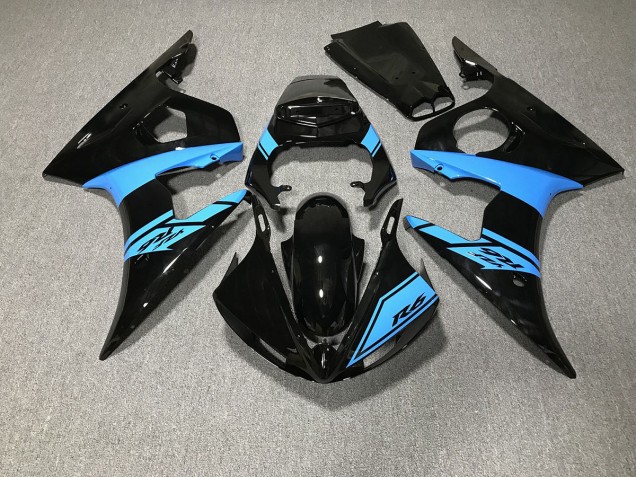 Nero Lucido & Azzurro 03-04 R6 Carena Nero Lucido & Azzurro 03-04 R6 Carena