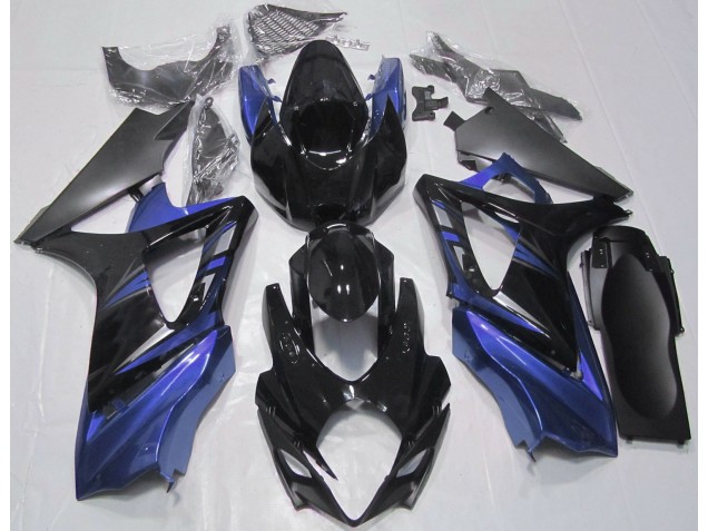 Nero Lucido & Blu 07-08 GSXR 1000 Carena