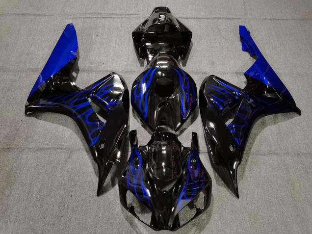 Nero Lucido Blu Fiamma 06-07 CBR1000RR Carena Nero Lucido Blu Fiamma 06-07 CBR1000RR Carena