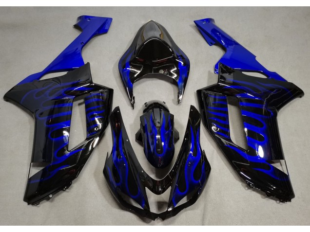 Nero Lucido & Blu Fiamma 07-08 ZX6R Carena Nero Lucido & Blu Fiamma 07-08 ZX6R Carena