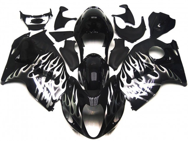 Nero Lucido Con Argento Fiamma 97-07 GSXR 1300 Carena Nero Lucido Con Argento Fiamma 97-07 GSXR 1300 Carena