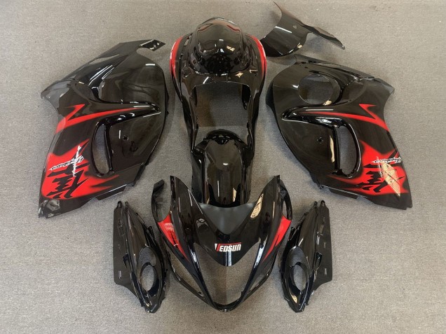 Nero Lucido Con Loghi Rossi 08-20 GSXR 1300 Carena Nero Lucido Con Loghi Rossi 08-20 GSXR 1300 Carena