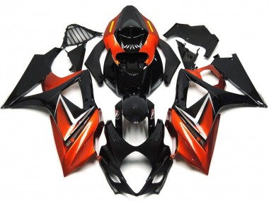 Nero Lucido & Oro Bronzo 07-08 GSXR 1000 Carena
