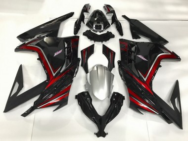 Nero Lucido & Rosso 13-18 Ninja 300 Carena