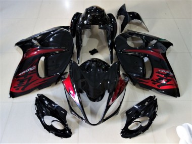 Nero Lucido & Rosso Caramello 08-20 GSXR 1300 Carena
