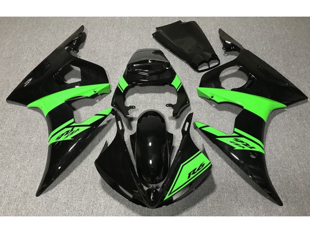 Nero Lucido & Verde 03-04 R6 Carena Nero Lucido & Verde 03-04 R6 Carena