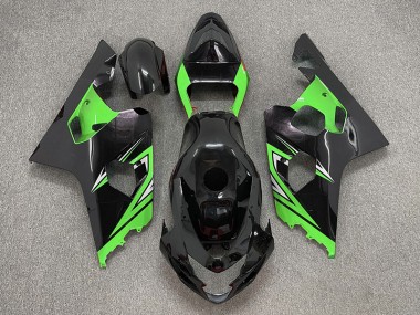 Nero Lucido & Verde 04-05 GSXR 600-750 Carena