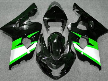 Nero Lucido & Verde 04-05 GSXR 600-750 Carena