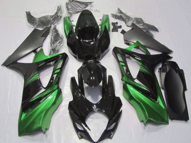 Nero Lucido & Verde 07-08 GSXR 1000 Carena