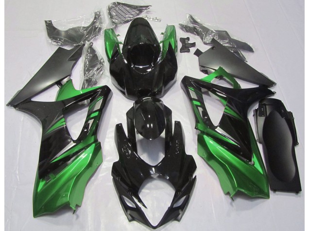 Nero Lucido & Verde 07-08 GSXR 1000 Carena Nero Lucido & Verde 07-08 GSXR 1000 Carena