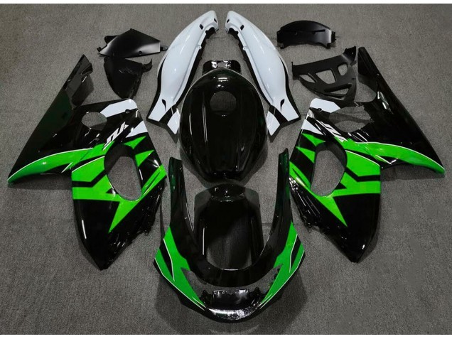 Nero Lucido Verde & Bianco 98-07 YZF600 Carena Nero Lucido Verde & Bianco 98-07 YZF600 Carena