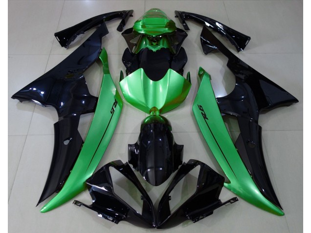 Nero Lucido & Verde Chiaro 08-16 R6 Carena Nero Lucido & Verde Chiaro 08-16 R6 Carena