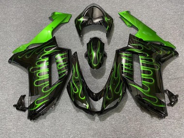 Nero Lucido & Verde Fiamma 07-08 ZX6R Carena