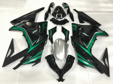 Nero Lucido & Verde Smeraldo 13-18 Ninja 300 Carena