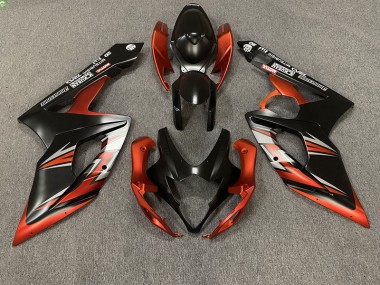 Nero Opaco & Arancione 05-06 GSXR 1000 Carena