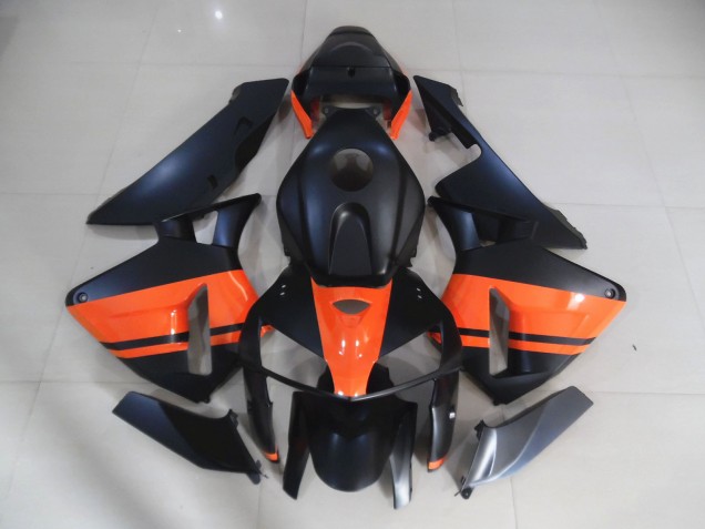 Nero Opaco & Arancione Lucido 05-06 CBR600RR Carena Nero Opaco & Arancione Lucido 05-06 CBR600RR Carena