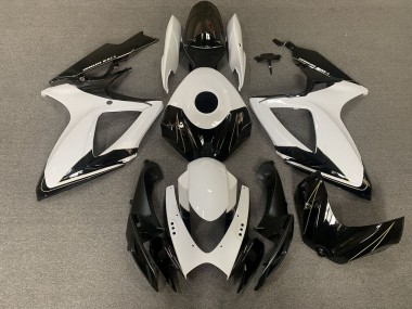 Nero Opaco & Bianco Lucido 06-07 GSXR 600-750 Carena