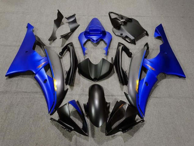 Nero Opaco & Blu 08-16 R6 Carena Nero Opaco & Blu 08-16 R6 Carena