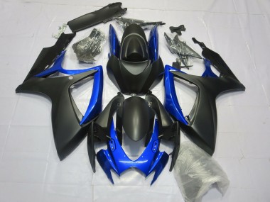 Nero Opaco Blu Lucido 06-07 GSXR 600-750 Carena