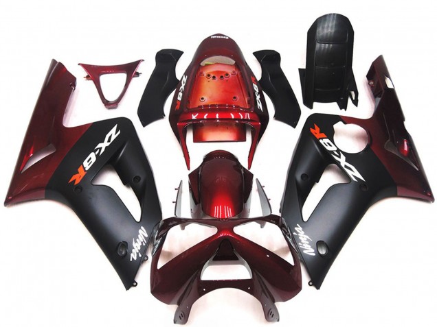 Nero Opaco & Marrone 03-04 ZX6R Carena Nero Opaco & Marrone 03-04 ZX6R Carena