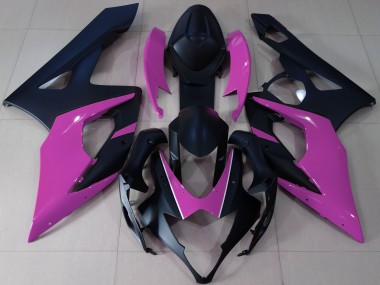 Nero Opaco & Rosa 05-06 GSXR 1000 Carena