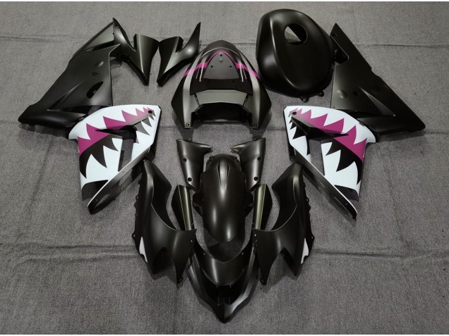 Nero Opaco & Rosa Squalo 04-05 ZX10R Carena Nero Opaco & Rosa Squalo 04-05 ZX10R Carena
