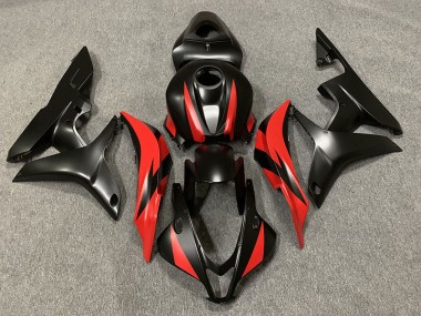 Nero Opaco & Rosso 07-08 CBR600RR Carena