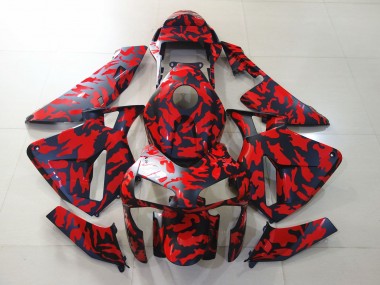 Nero Opaco & Rosso Camo 03-04 CBR600RR Carena