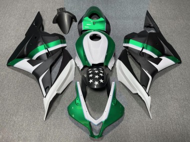Nero Opaco & Stella Verde 09-12 CBR600RR Carena