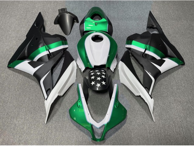 Nero Opaco & Stella Verde 09-12 CBR600RR Carena Nero Opaco & Stella Verde 09-12 CBR600RR Carena