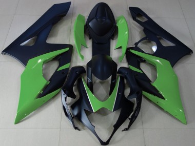 Nero Opaco & Verde 05-06 GSXR 1000 Carena