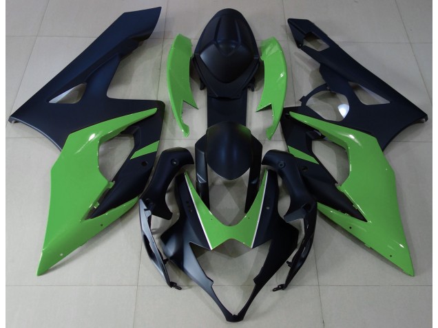Nero Opaco & Verde 05-06 GSXR 1000 Carena