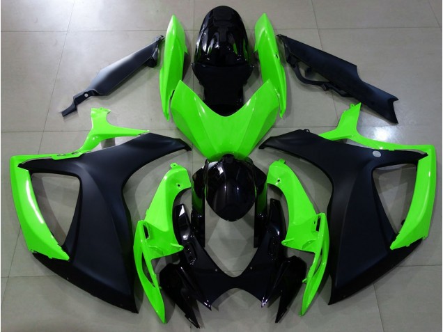 Nero Opaco & Verde 06-07 GSXR 600-750 Carena